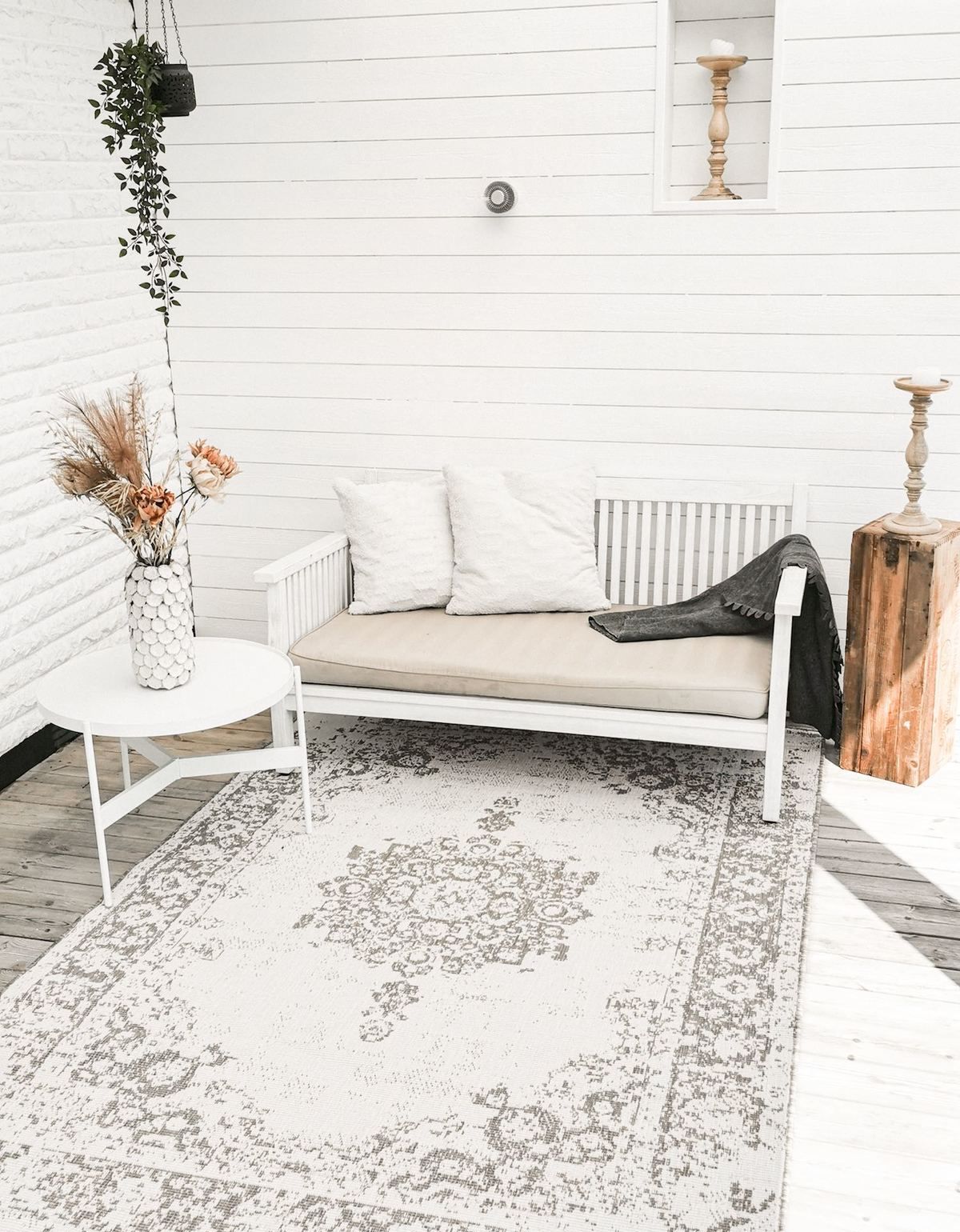 Balkong och altan Teneriffa Vit-beige 160 x 230 cm