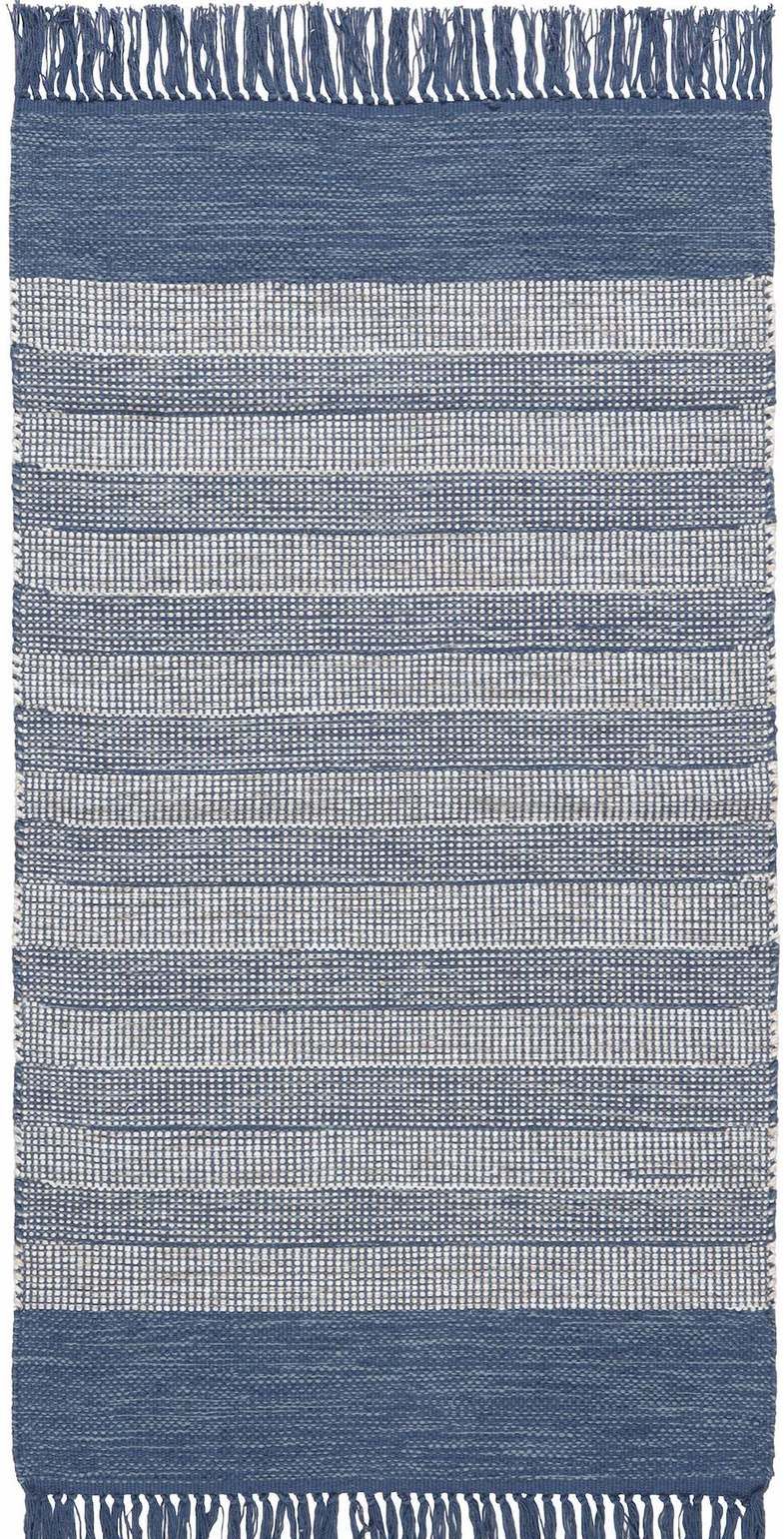 Bomullsmatta Bredvik Blå 70 x 150 cm