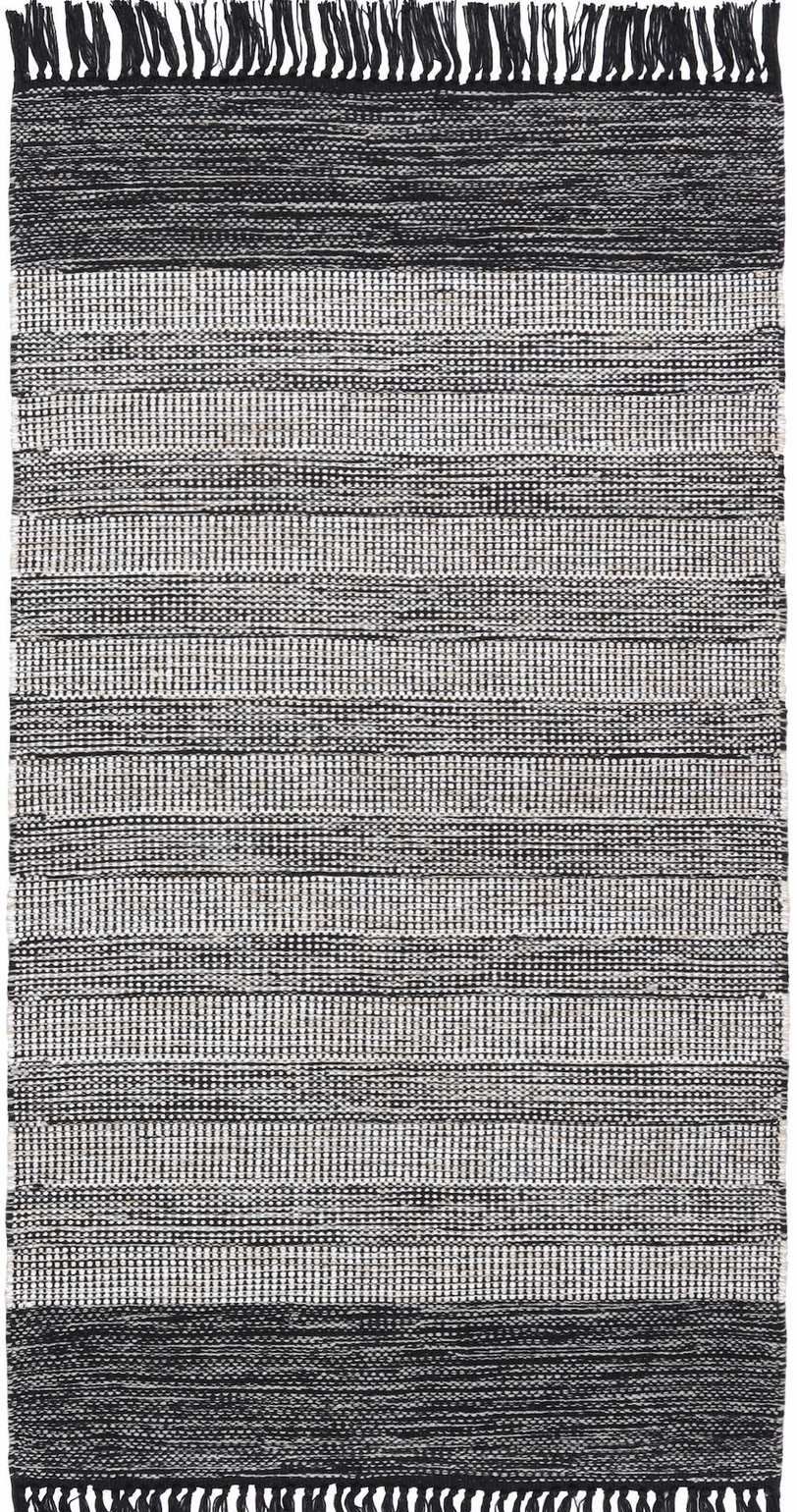 Bomullsmatta Bredvik Svart 70 x 250 cm