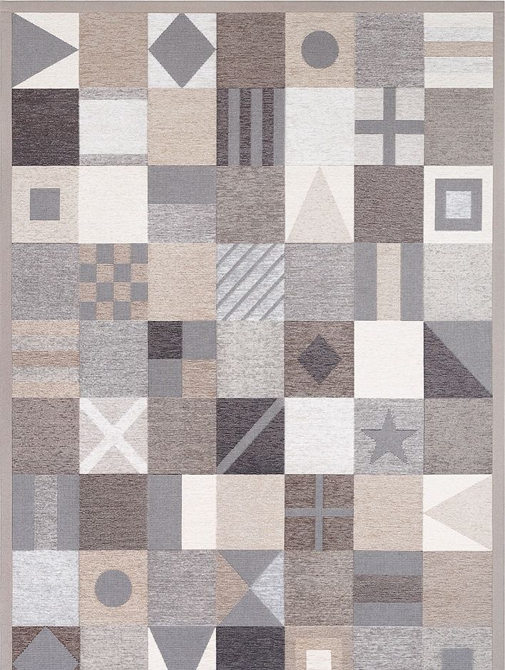 Bomullsmatta Leava Beige 70 x 140 cm