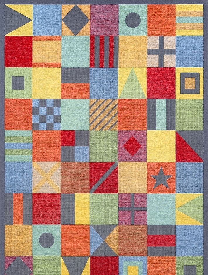 Bomullsmatta Leava Multi 200 x 300 cm