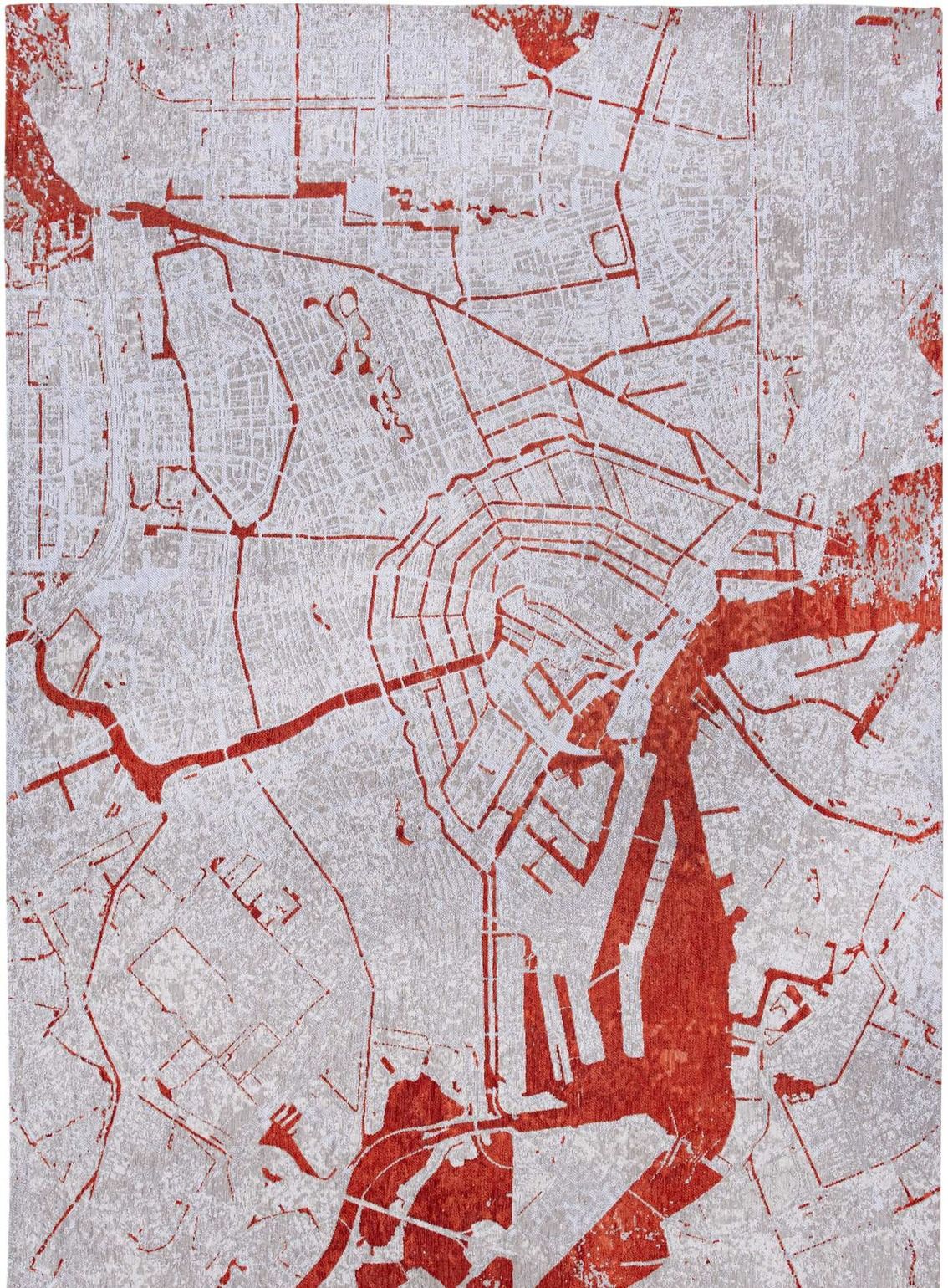 Chenille Amsterdam - Cities Collection 9323 Orange Cut 170 x 240 cm