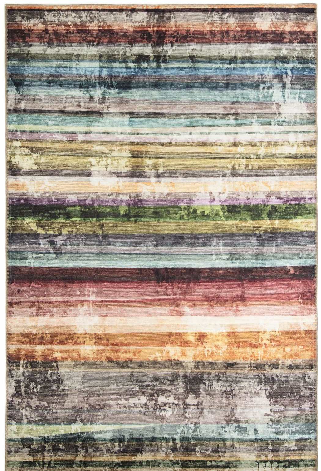 Chenille Cadiz Stripes Multi 160 x 230 cm