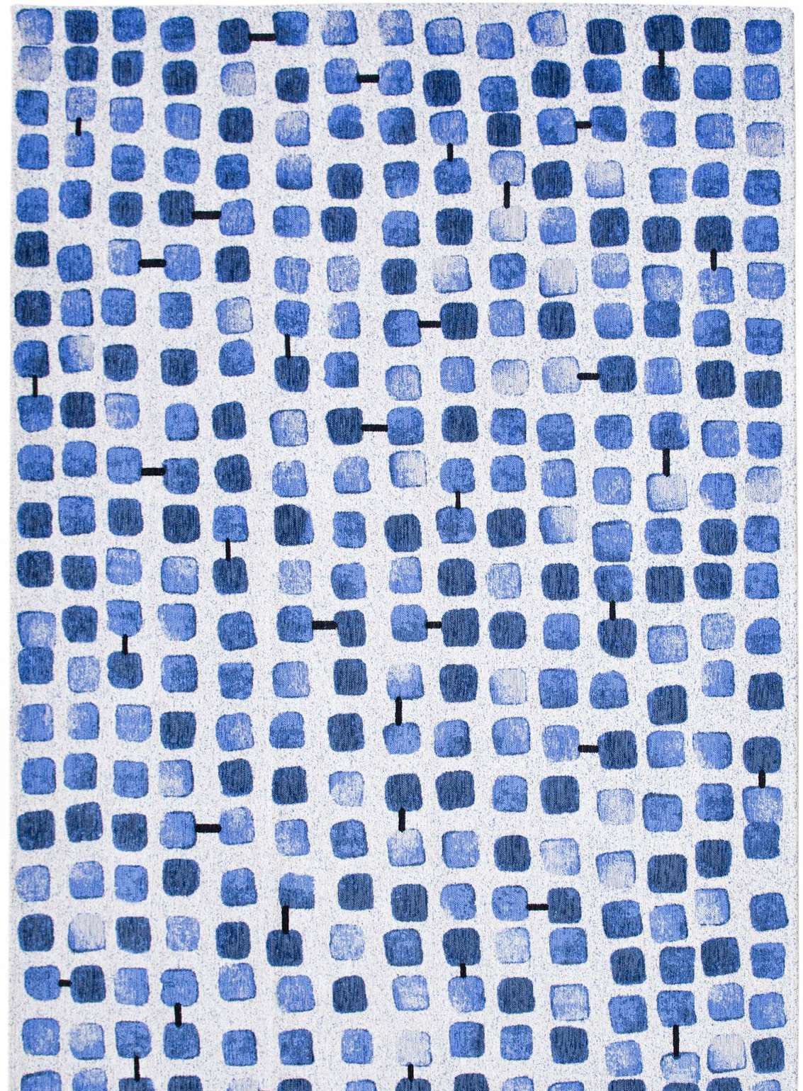 Chenille Cobblestone - Craft Collection 9348 Amparo Blues 80 x 150 cm