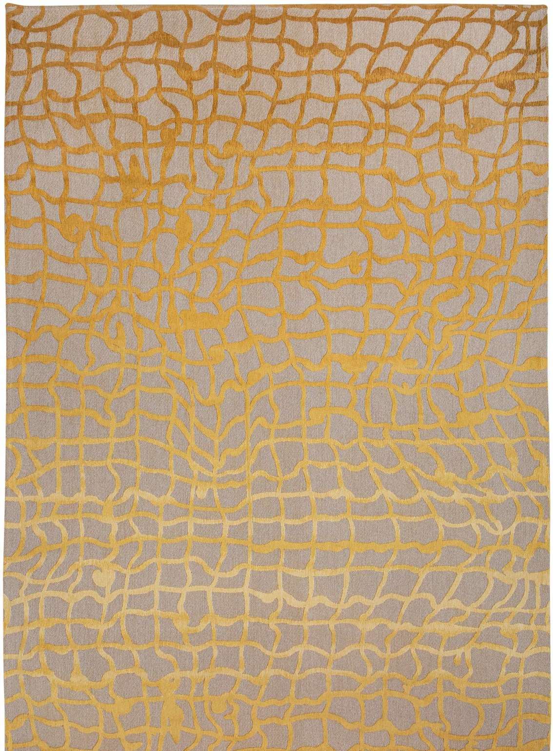 Chenille Dedalo - Mad men Collection - 240 x 340 cm - Yellow Scarab - (Tunn, Lättstädad)