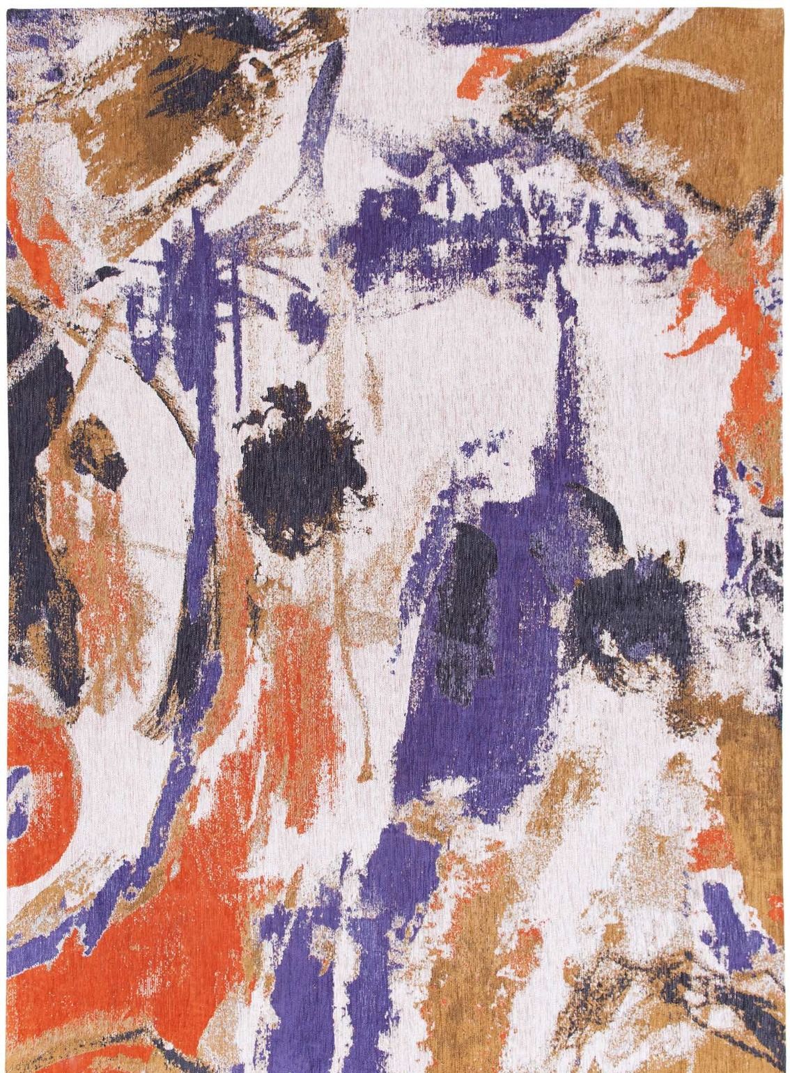 Chenille Fresque - Gallery Collection 9342 Purple Game 140 x 200 cm