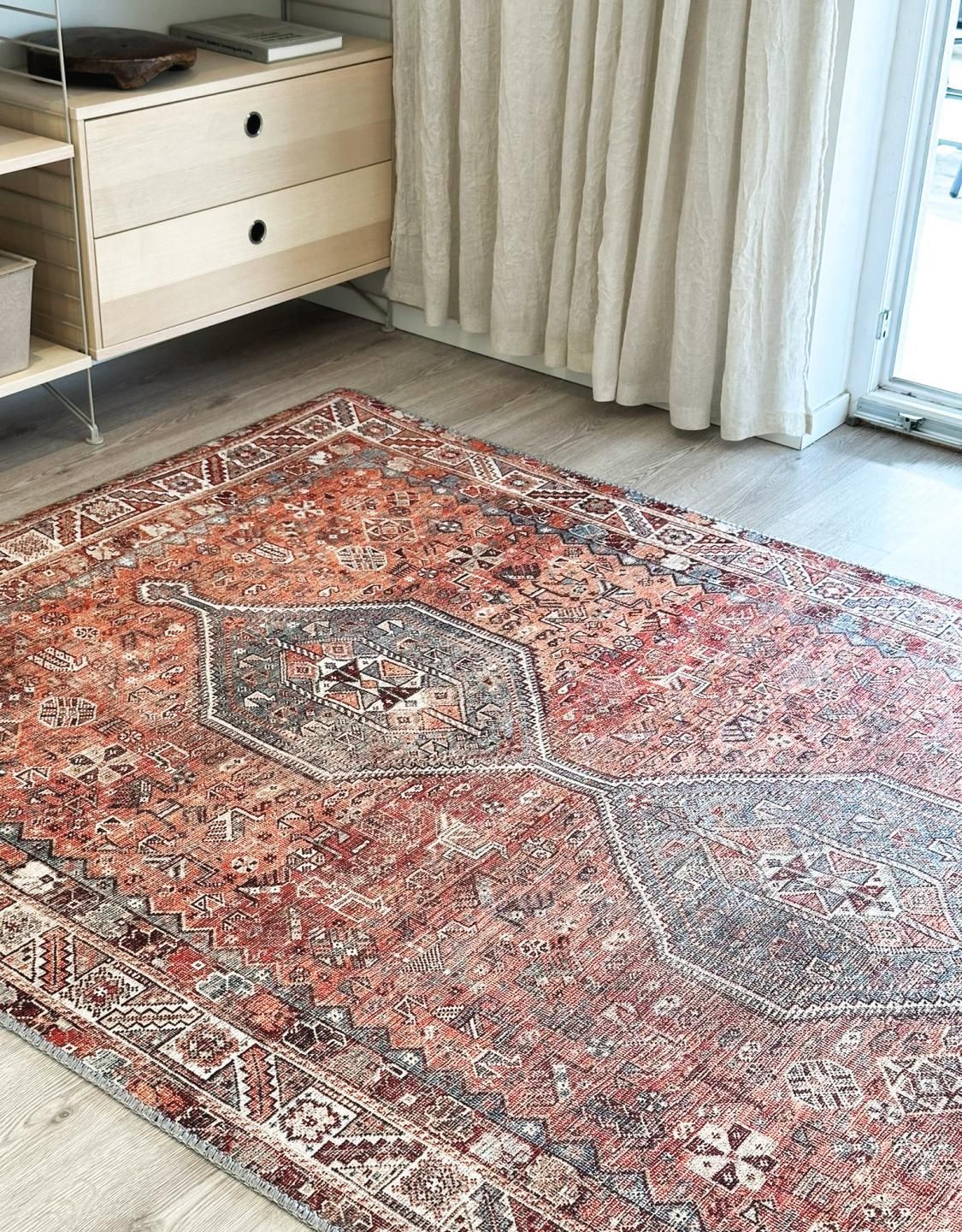 Orientalisk matta Kazak Röd 75 x 200 cm