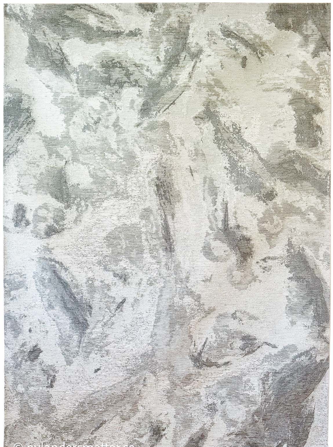 Chenille Luna Silver-vit 150 x 230 cm