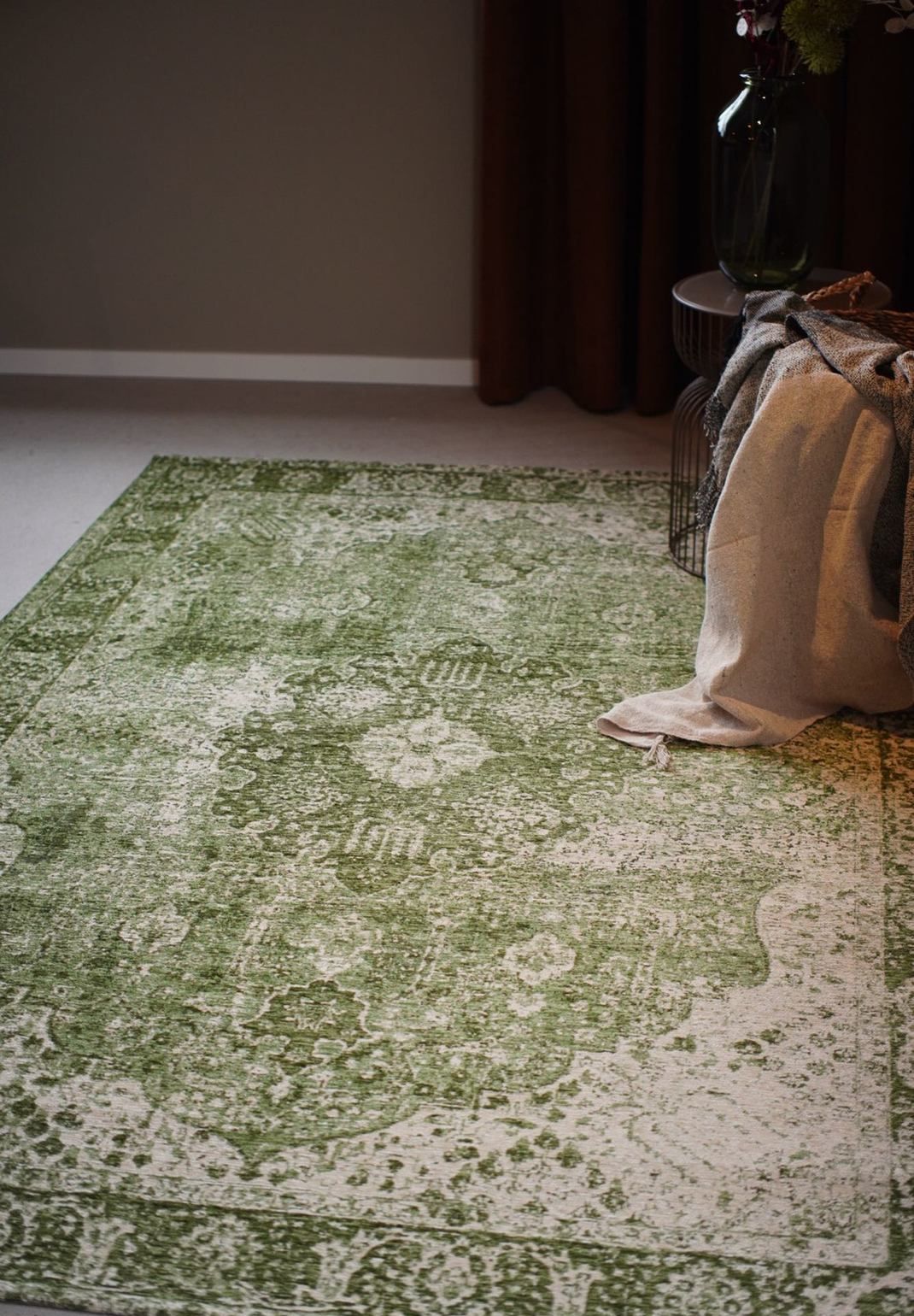 Chenille Mirage Grön 155 x 230 cm