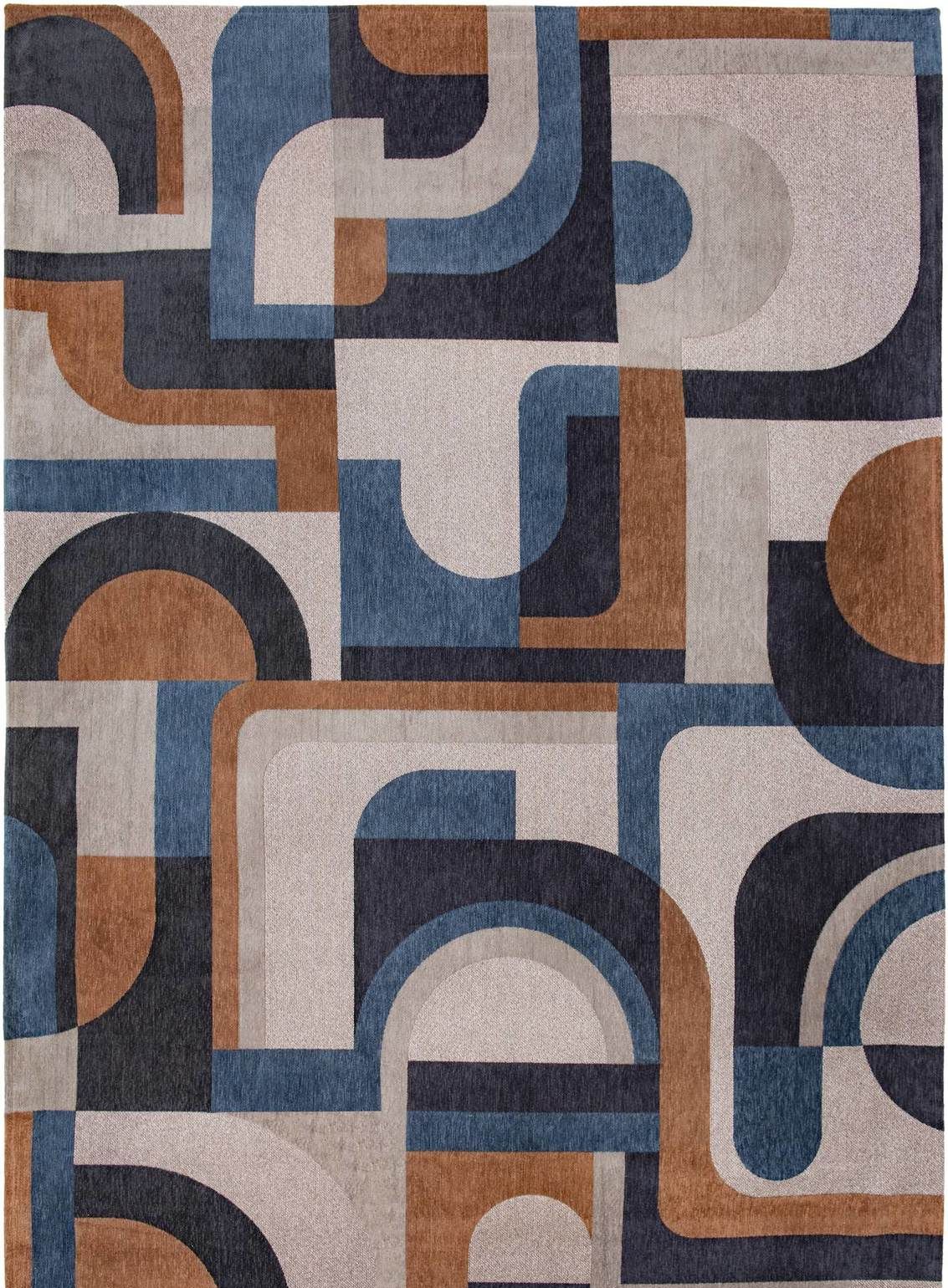 Chenille Module - Nuance Collection 9196 Camel Blue 80 x 150 cm