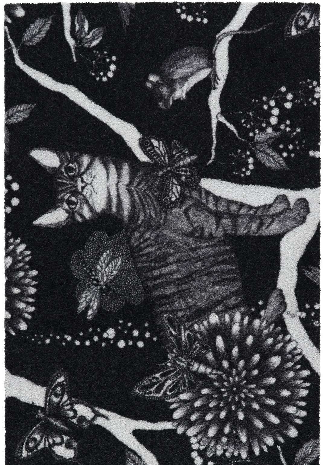 Dörrmatta Catzy Svart 60 x  90 cm