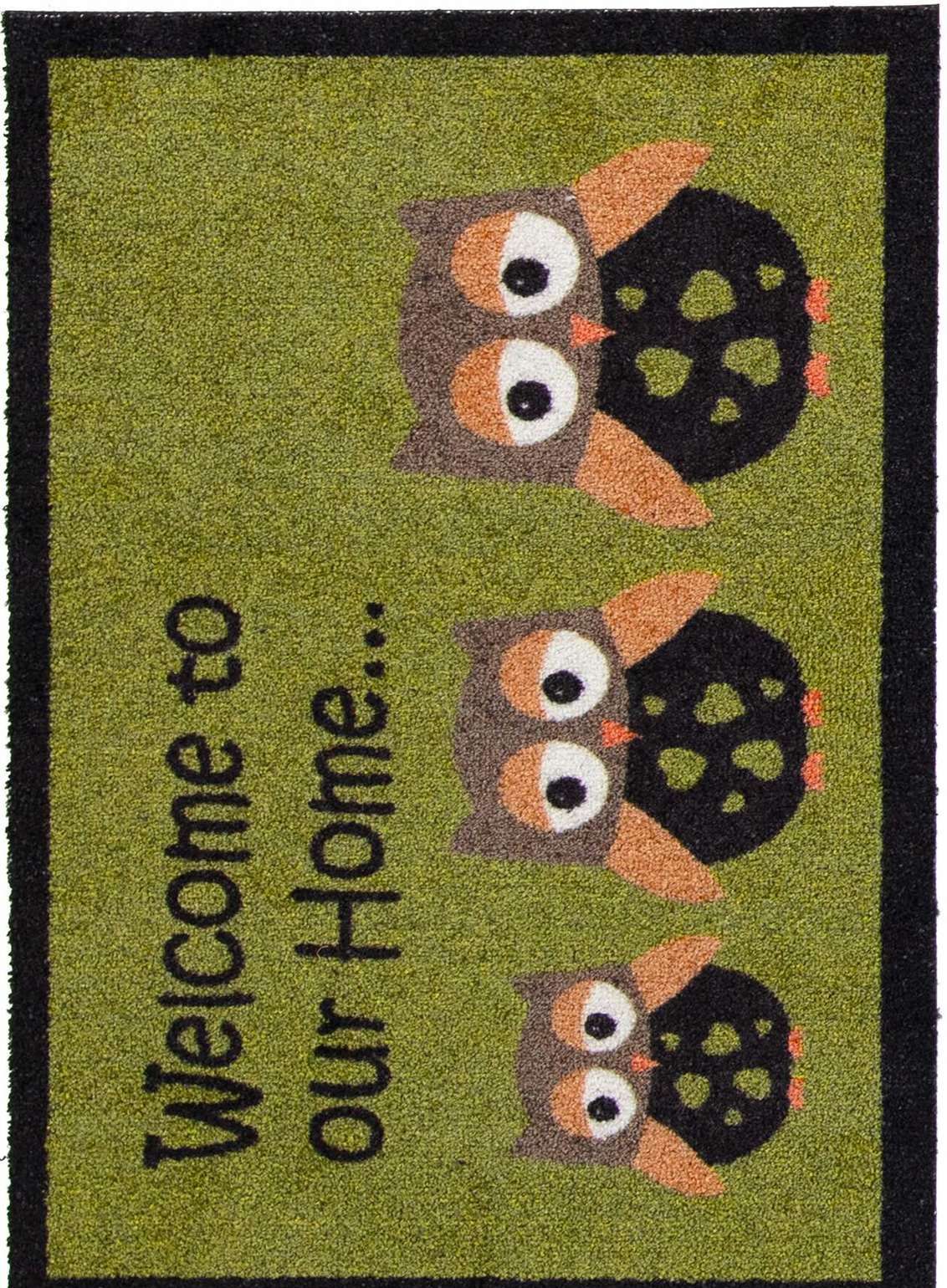 Dörrmatta Creation - Owl Welcome Home Grön 50 x  70 cm