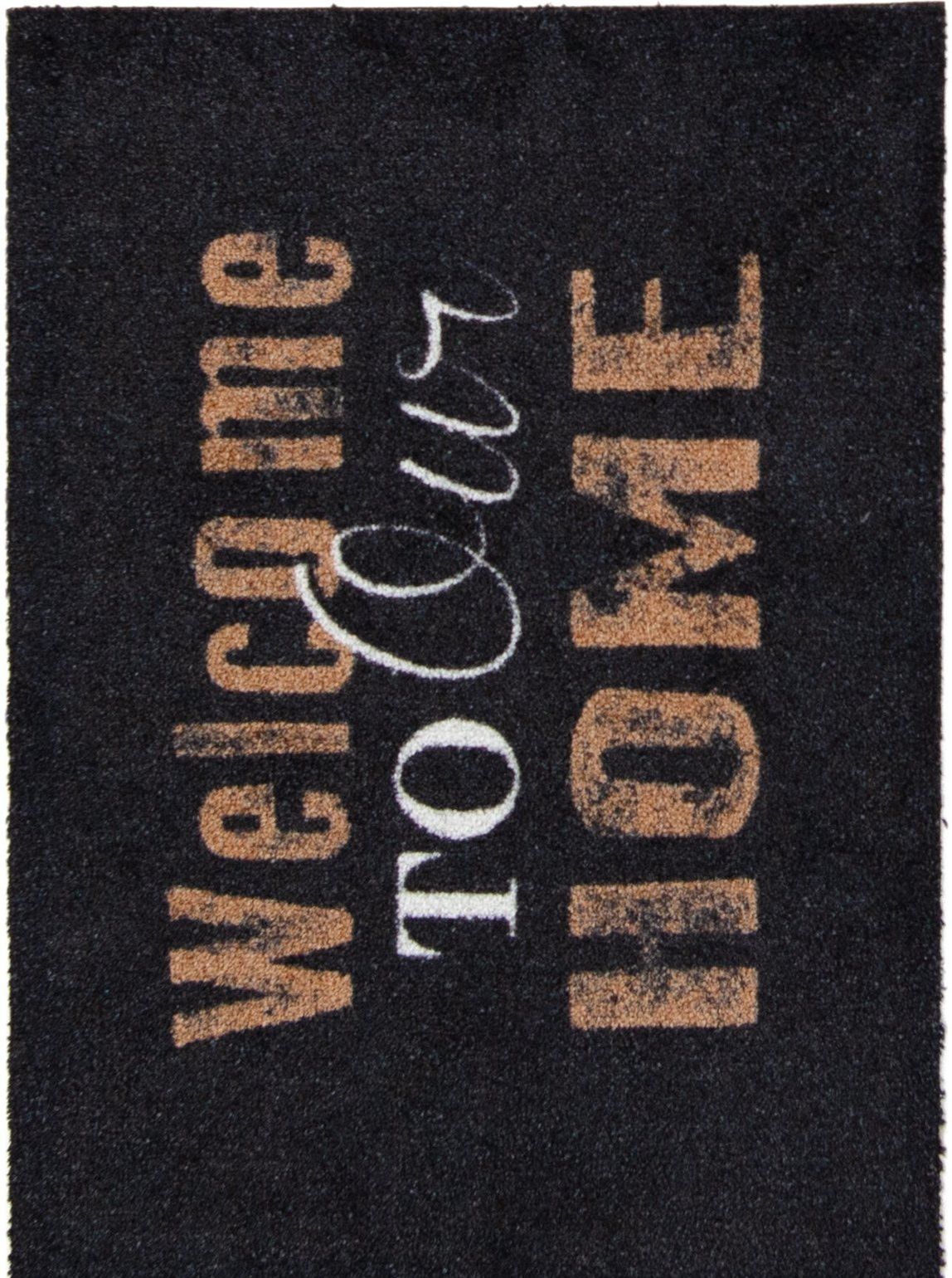 Dörrmatta Creation - Welcome to our home  Black 50 x  70 cm