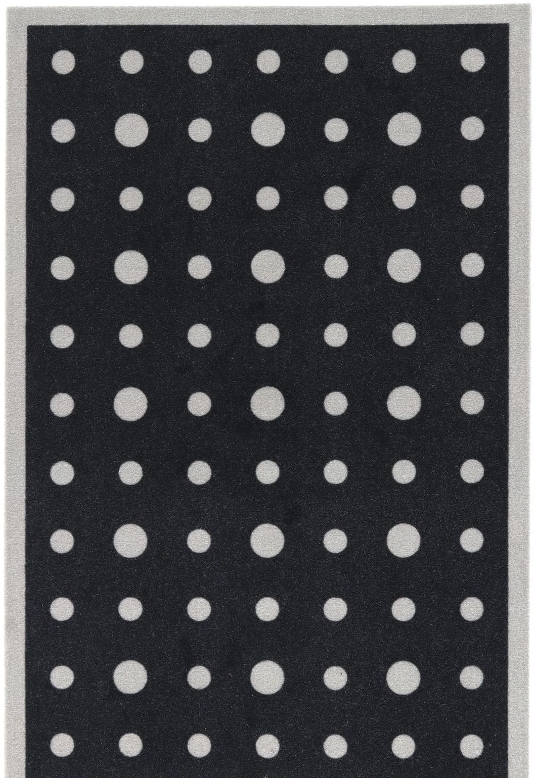 Dörrmatta Dots Svart 60 x  90 cm