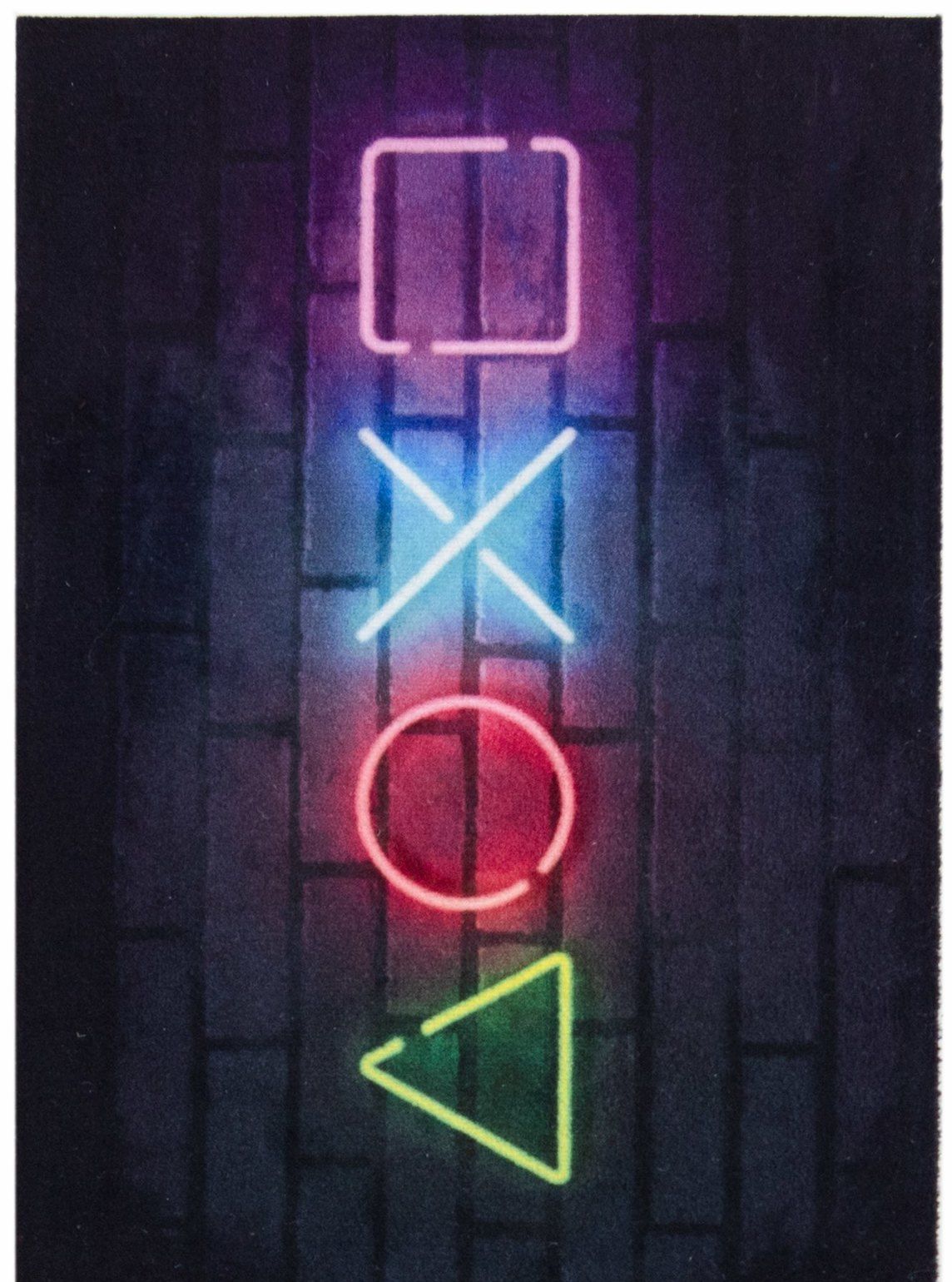 Dörrmatta Entry Game Signs - 50 x 70 cm - SvartMulti - (Lättstädad, Gummerad)