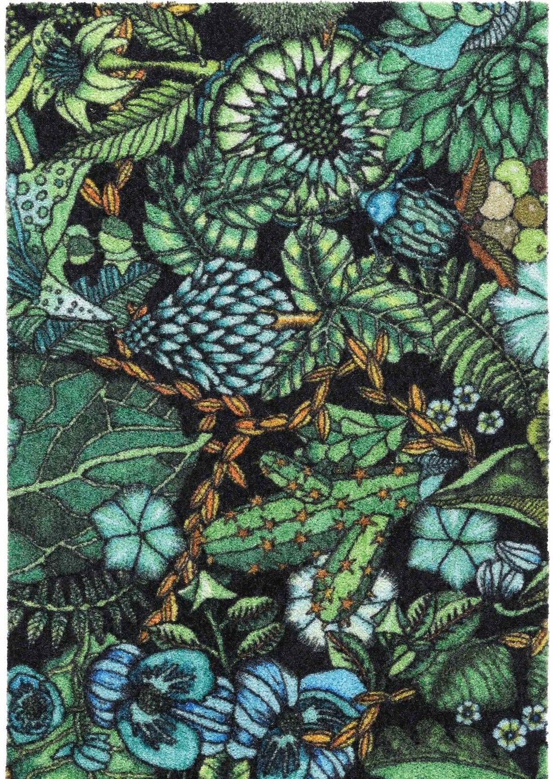 Dörrmatta Klorofyll - 60 x 90 cm - Grön - (Absorberande, Lättstädad)