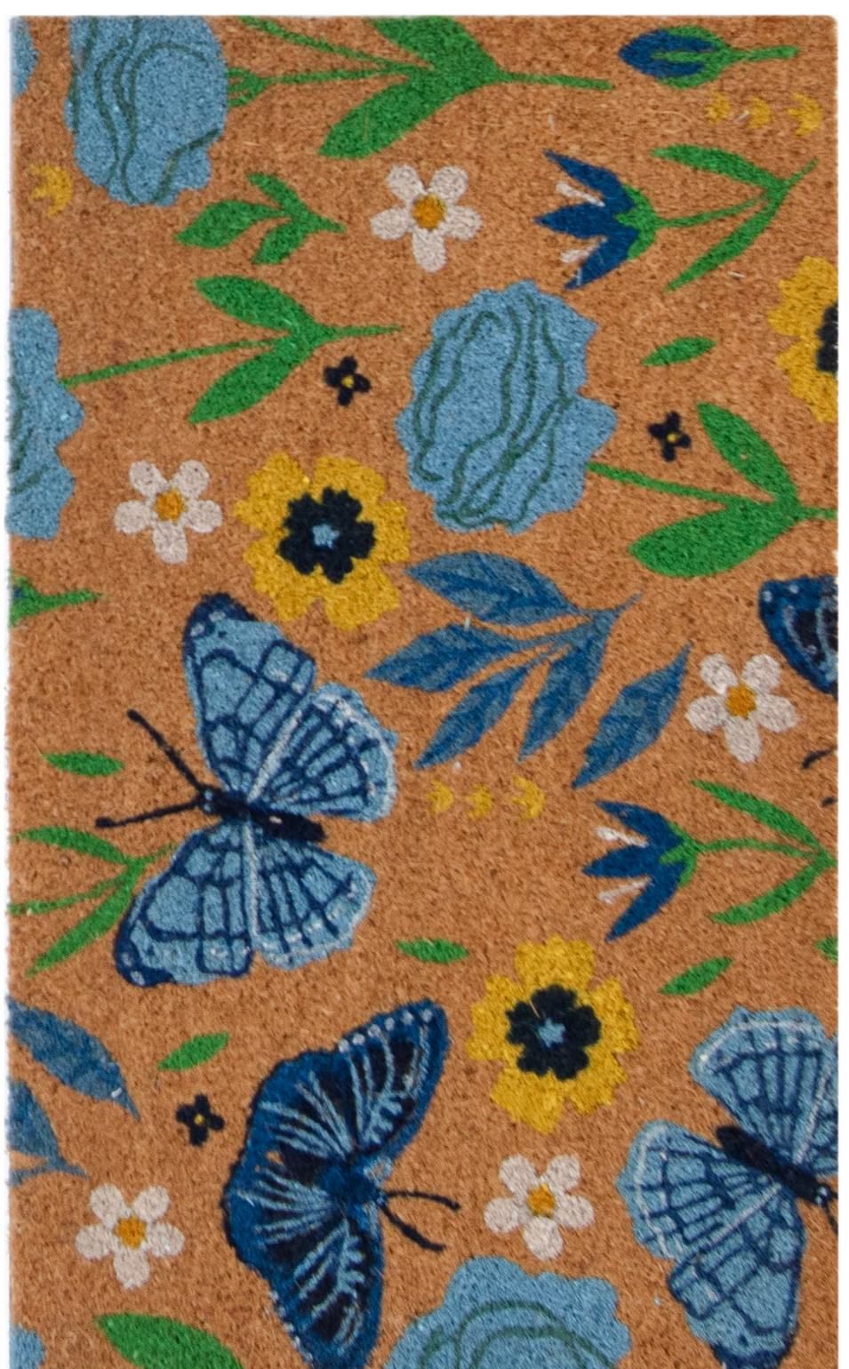 Dörrmatta Kokos Butterfly Multi 45 x  75 cm
