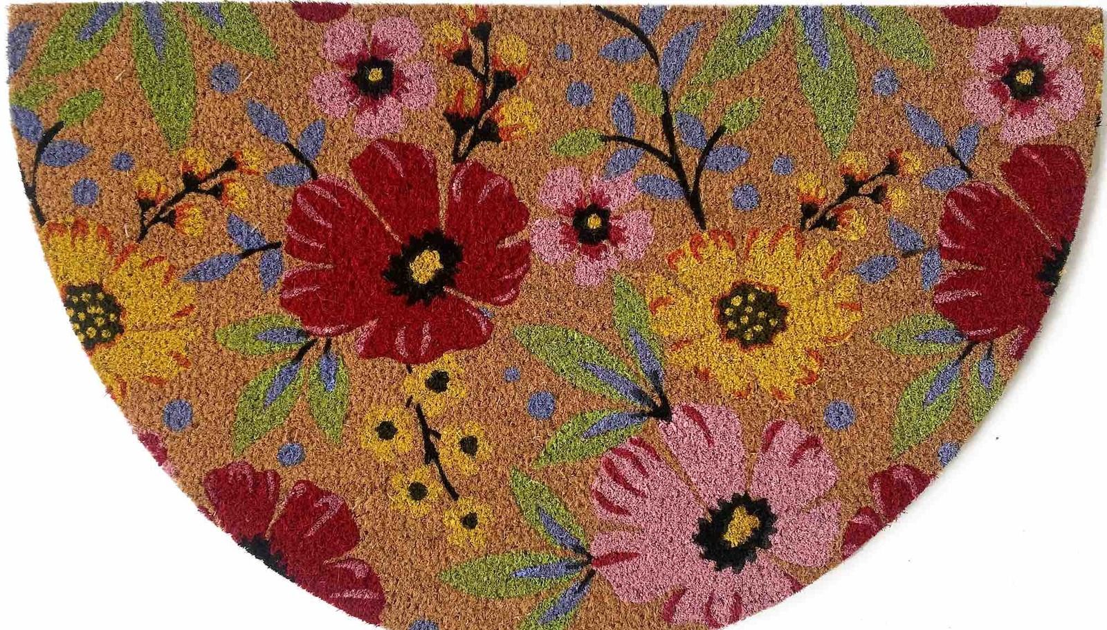 Dörrmatta Kokos Flower Multi 45 x  75 cm