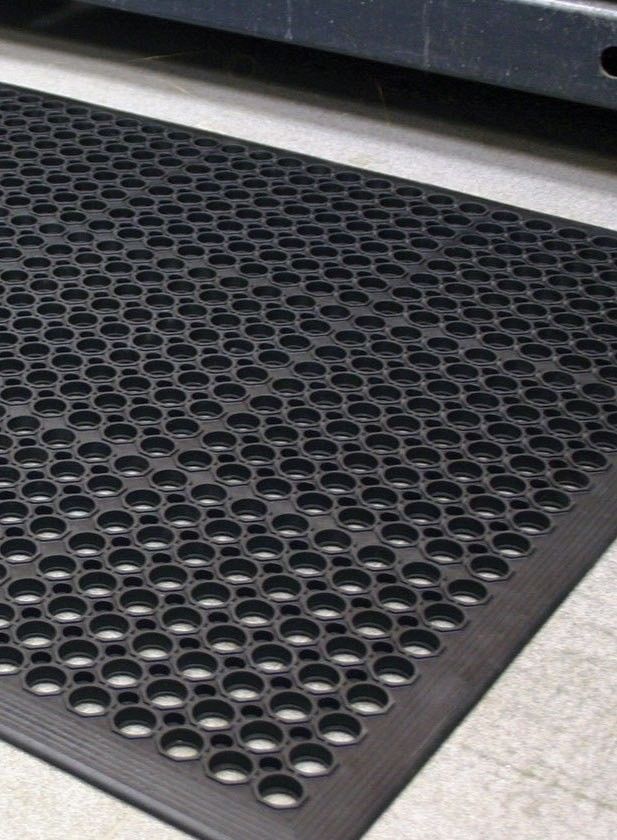 Dörrmatta Domino Fas - 90 x 150 cm - Svart - Lättstädad