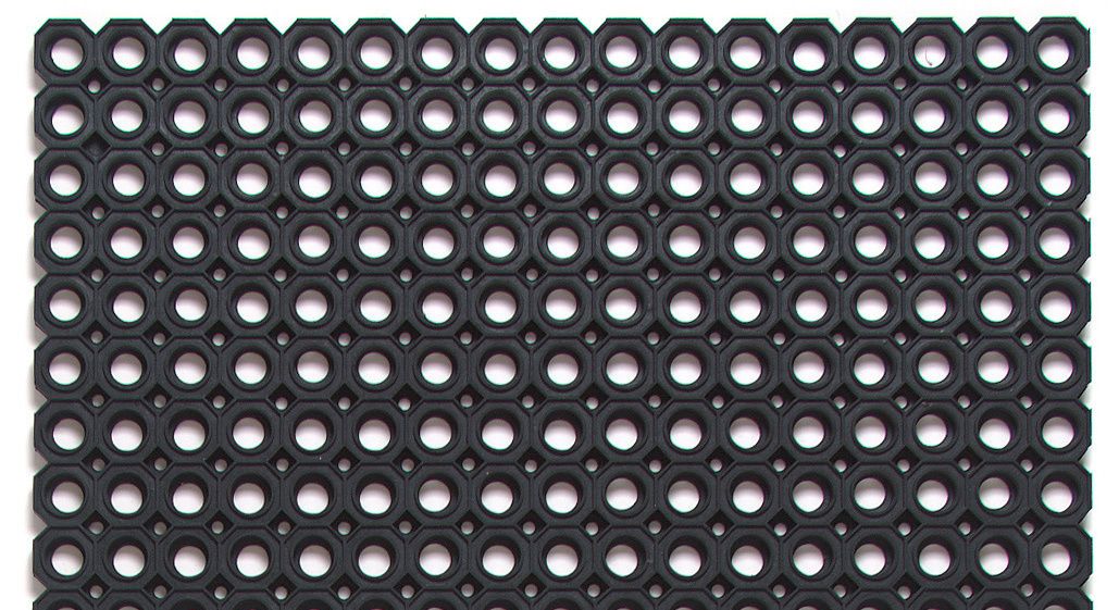 Dörrmatta Domino Svart 50 x  80 cm