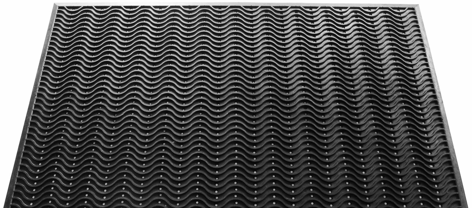 Dörrmatta Wave Dörrmatta Svart 90 x 150 cm