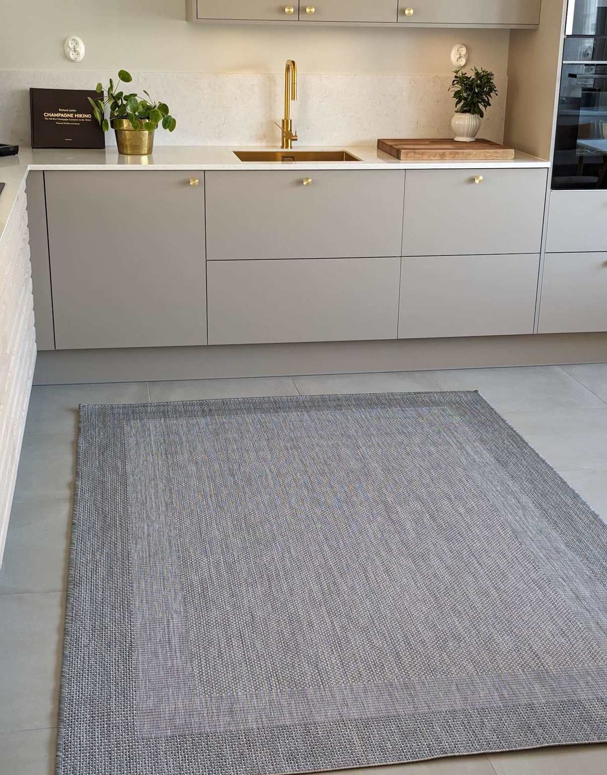Flatvävd matta Adria Grå 160 x 230 cm