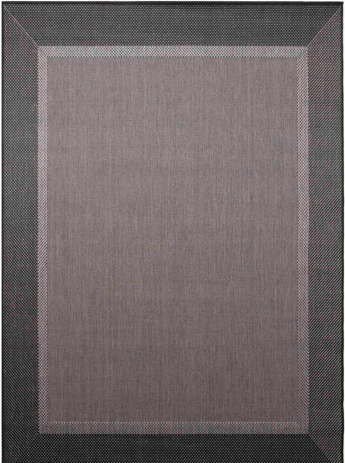 Flatvävd matta Bodega Antracit 80 x 240 cm