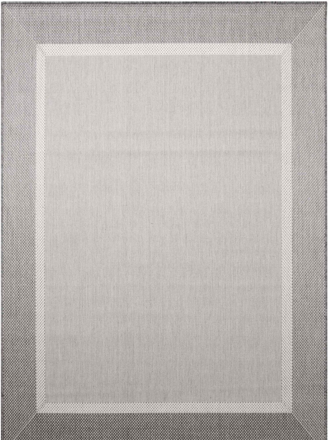 Flatvävd matta Bodega Light Grey 160 x 220 cm
