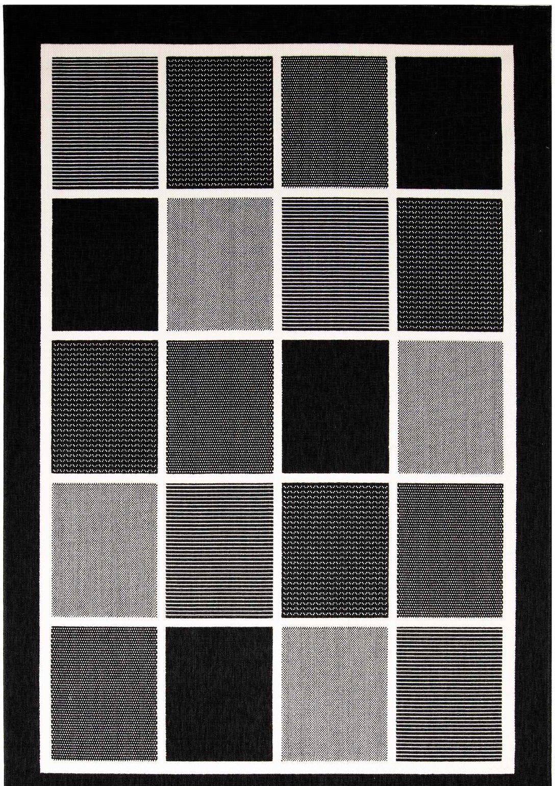 Flatvävd matta Fenix Black 80 x 150 cm