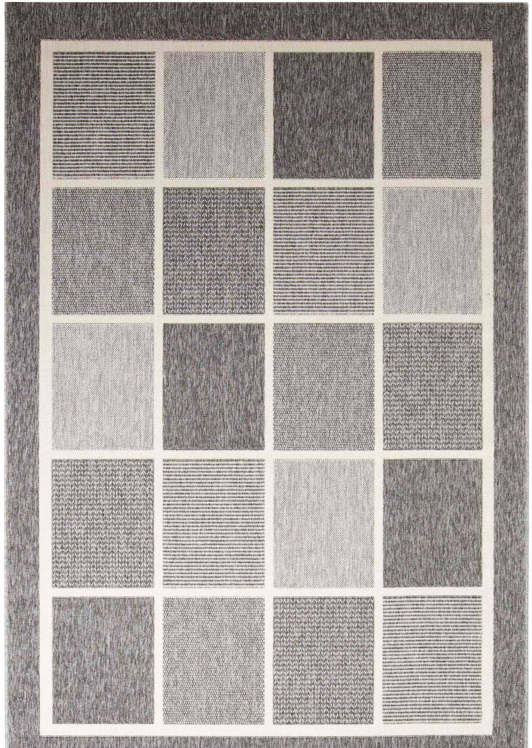 Flatvävd matta Fenix Grey 160 x 230 cm