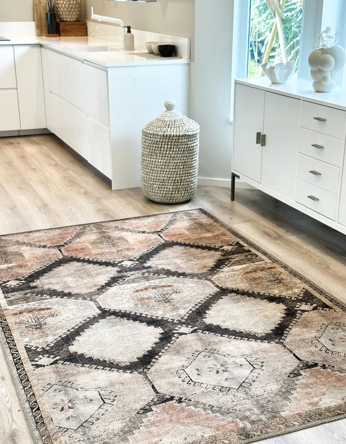 Orientalisk matta Montervachi Jord-svart 60 x  90 cm