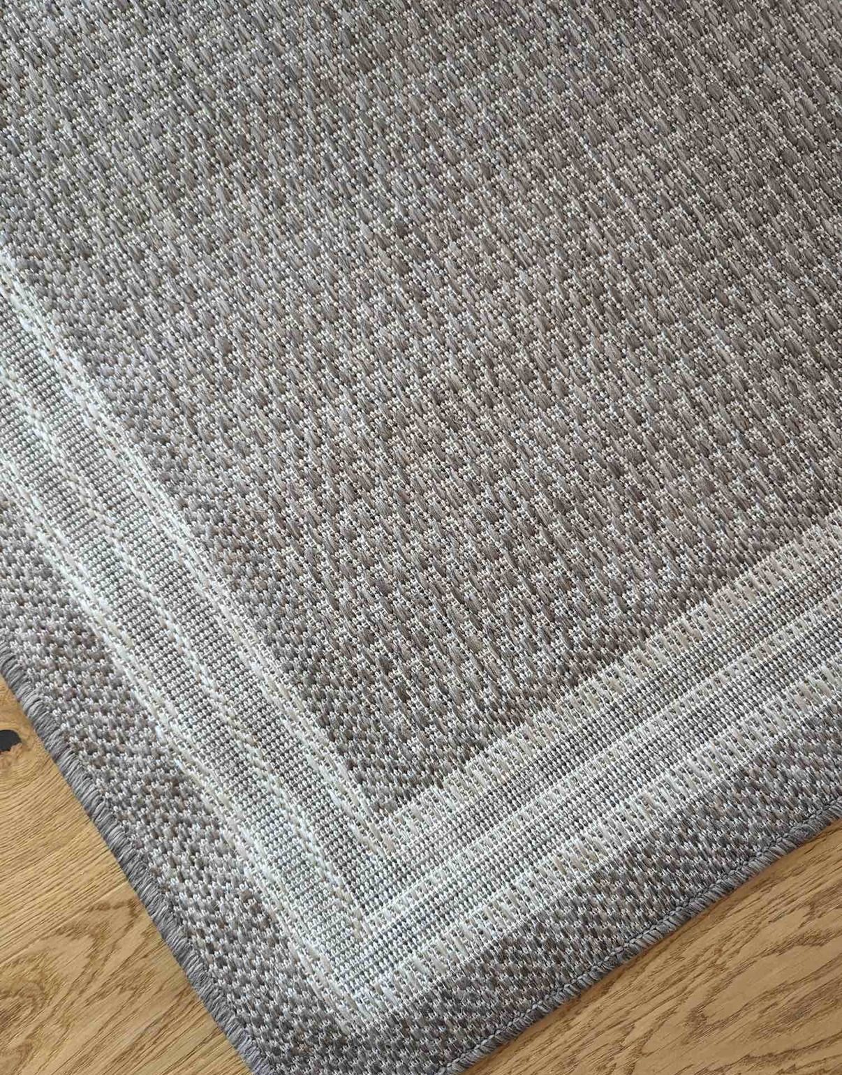 Flatvävd matta Plaza Linne 80 x 150 cm