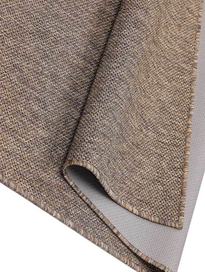 Flatvävd matta Vagabond - 80 x 400 cm - Khaki - (Lättstädad, Utomhus)