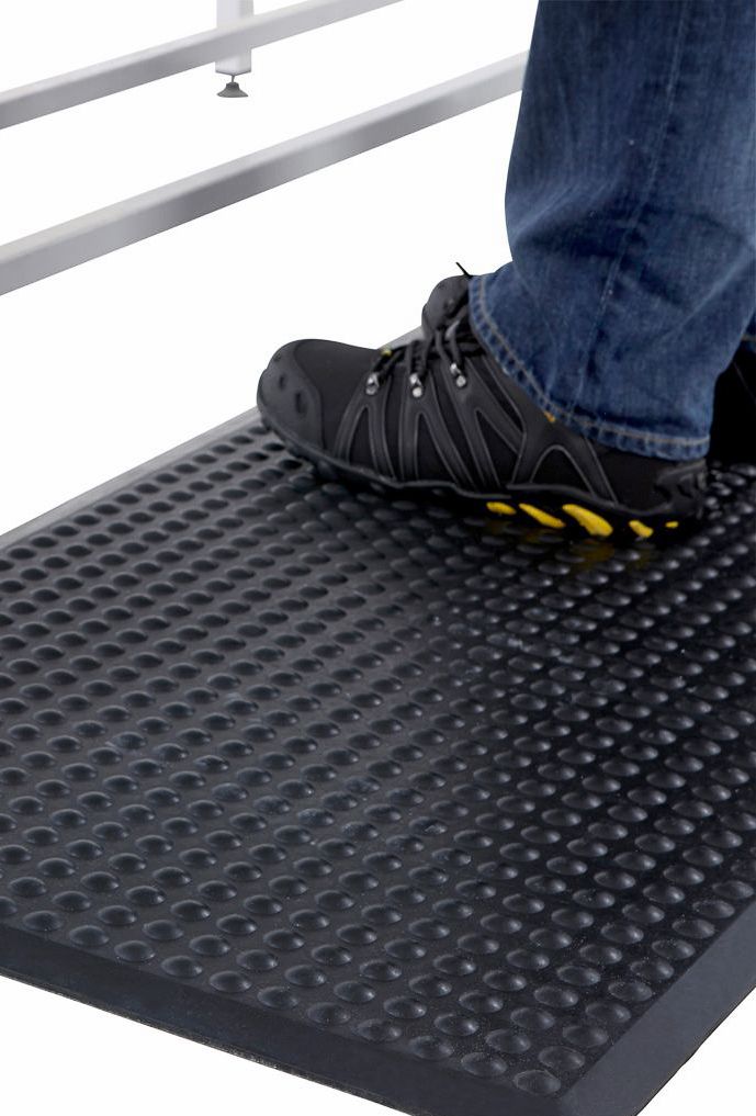 företagsmatta Ergonomisk matta Bubble mat Svart 90 x 150 cm