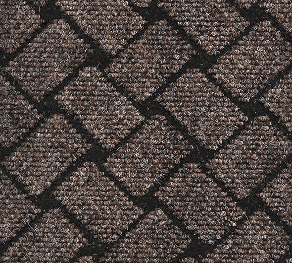 Dörrmatta på metervara Polo Quadro Beige 200 cm bredd metervara