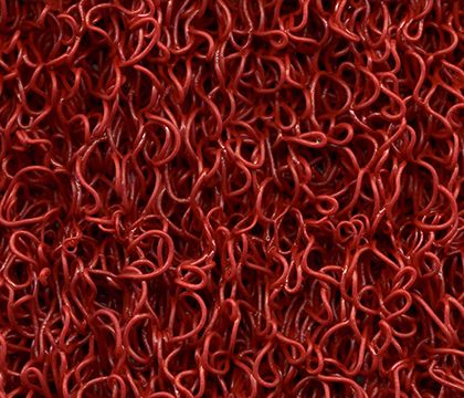 Dörrmatta på metervara Spaghetty Röd 120 cm bredd metervara