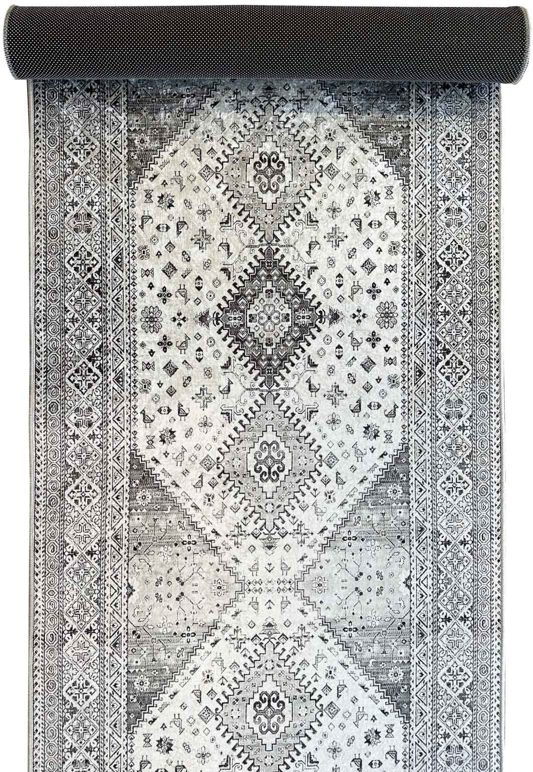 Gångmatta Metervara Samos - 80 cm bred - Grå - (Tunn, Lättstädad)