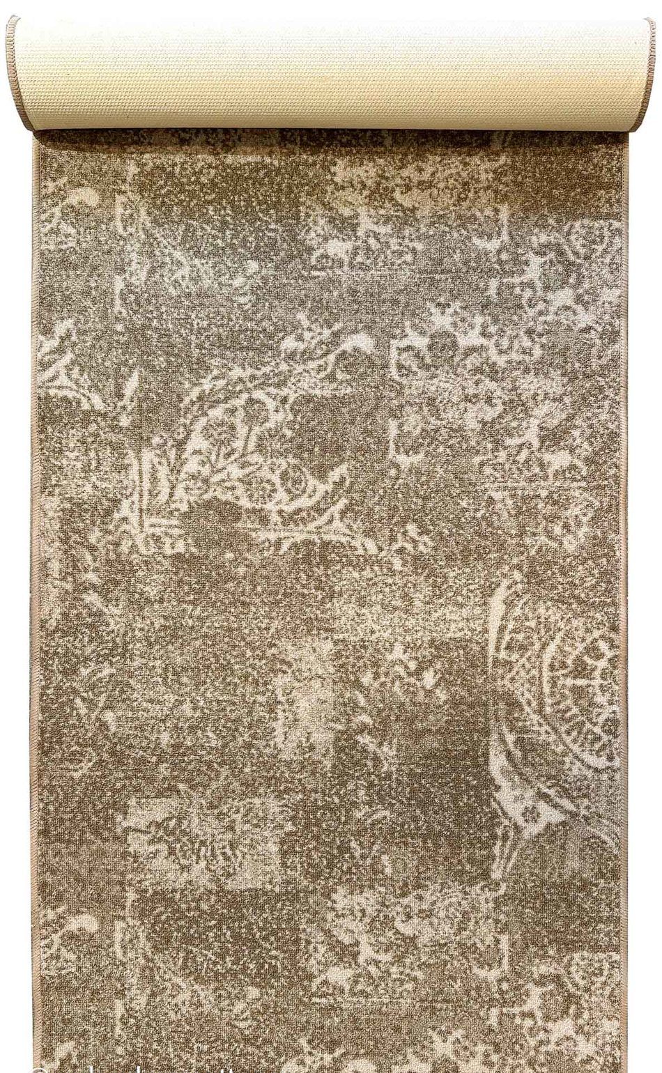 Gångmatta på metervara Patch Beige 80 cm bredd metervara