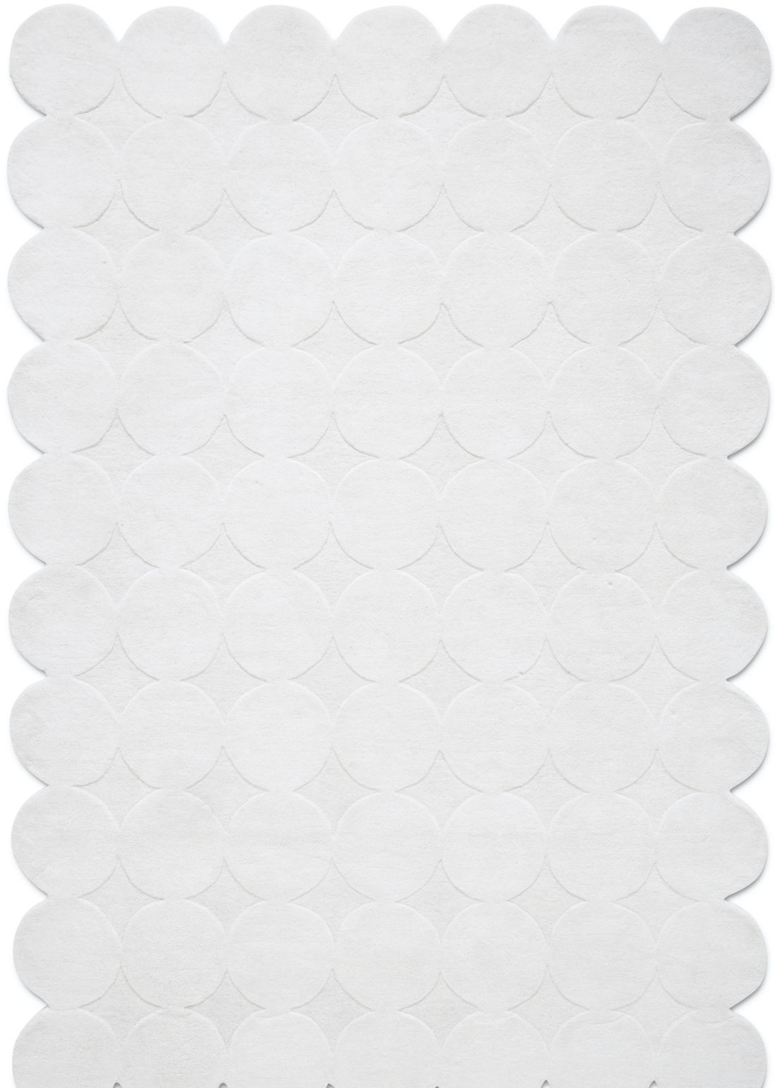 Handtuftad matta Dots Offwhite 200 x 300 cm