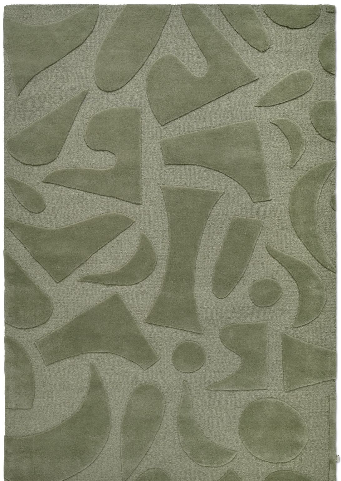 Handtuftad matta Vivid Green 200 x 300 cm