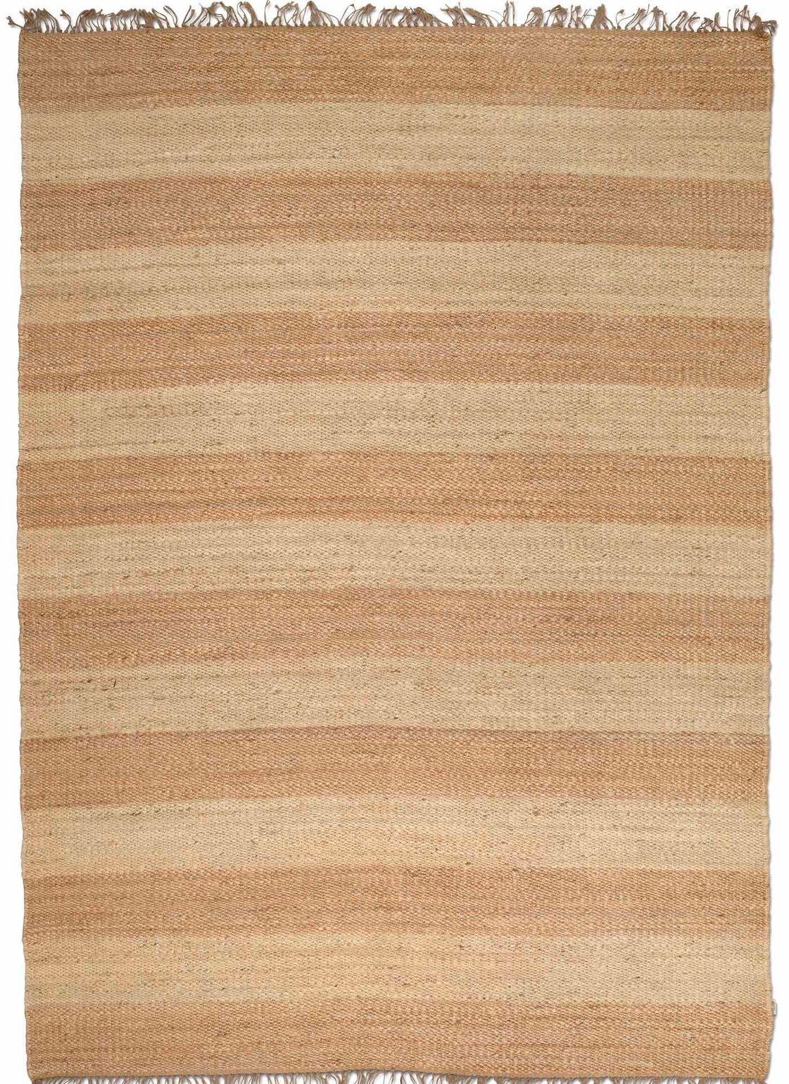 Jute & Sisalmattor Jute Stripes Natural Jute 170 x 230 cm