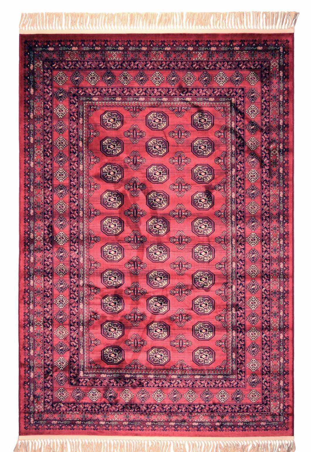 Konstsilkesmatta Eufrat Röd 160 x 230 cm
