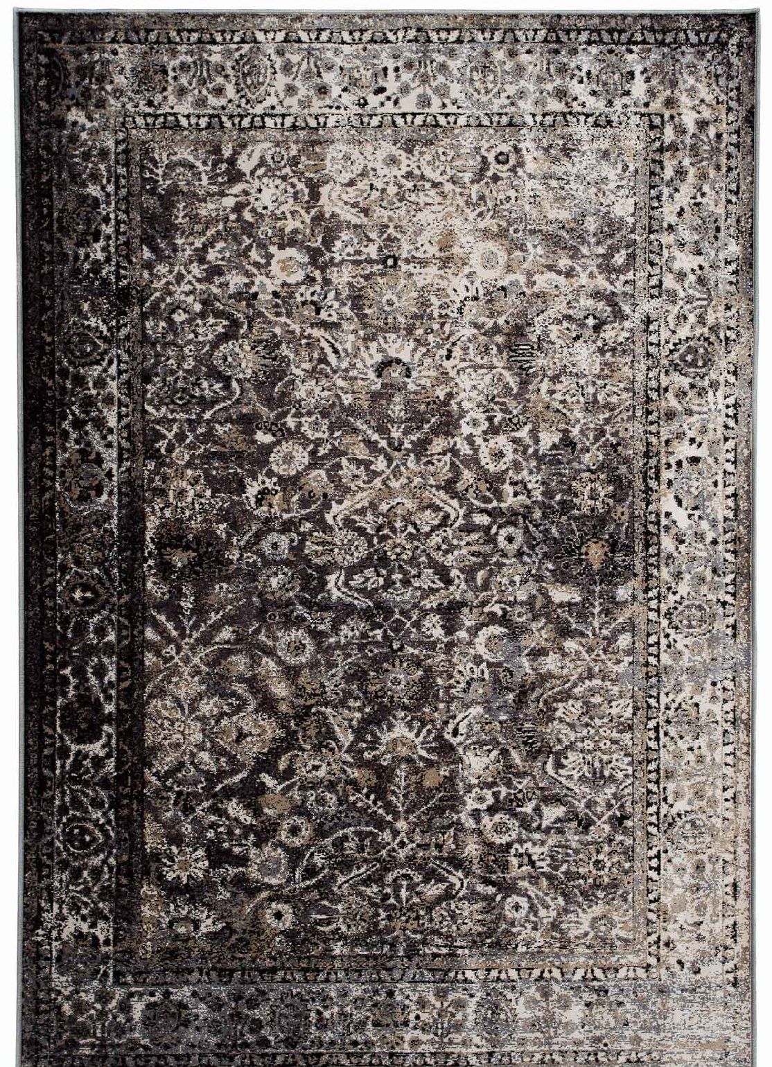 Konstsilkesmatta Fusion Silver 140 x 200 cm