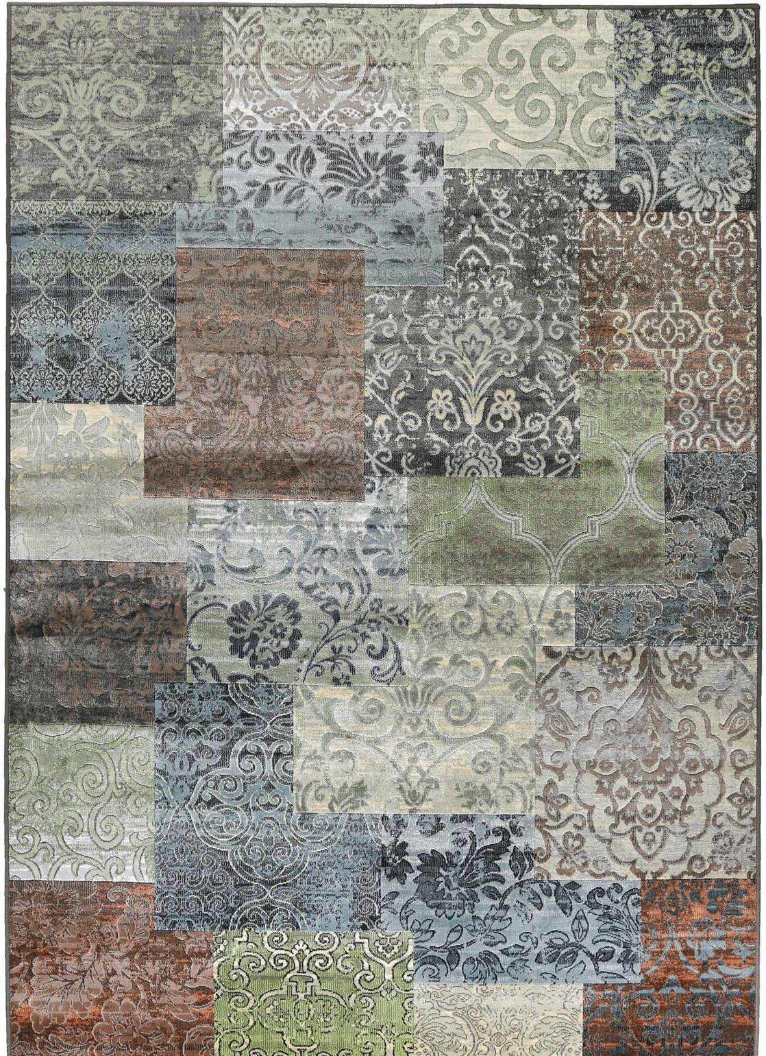 Konstsilkesmatta Granada Earth 160 cm rund