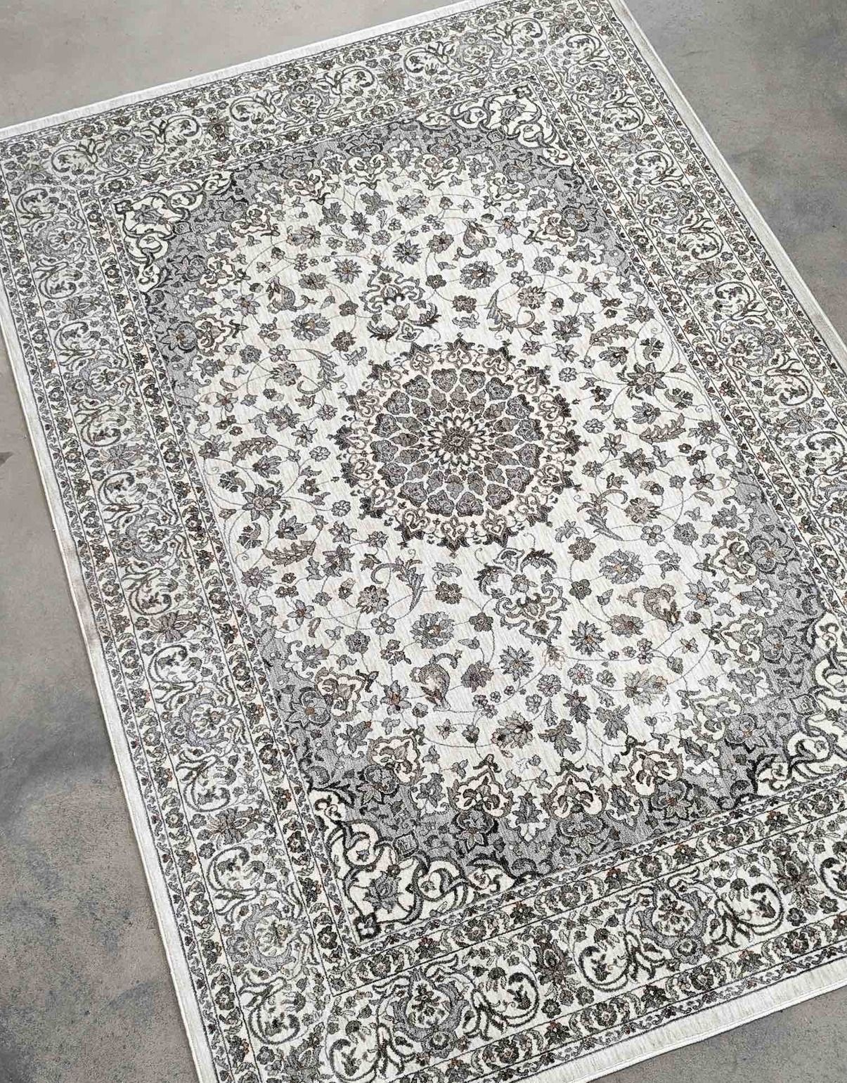 Konstsilkesmatta Palace Ivory Whisper 160 x 230 cm