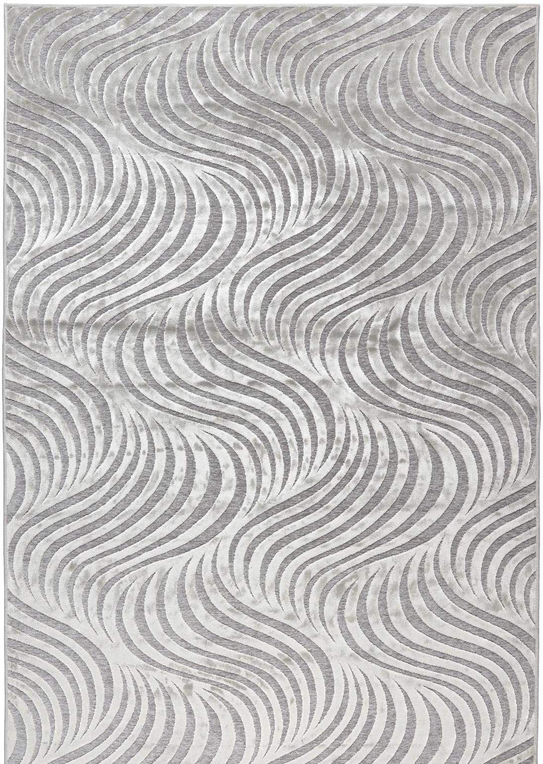Konstsilkesmatta Pearl Grå 200 x 290 cm