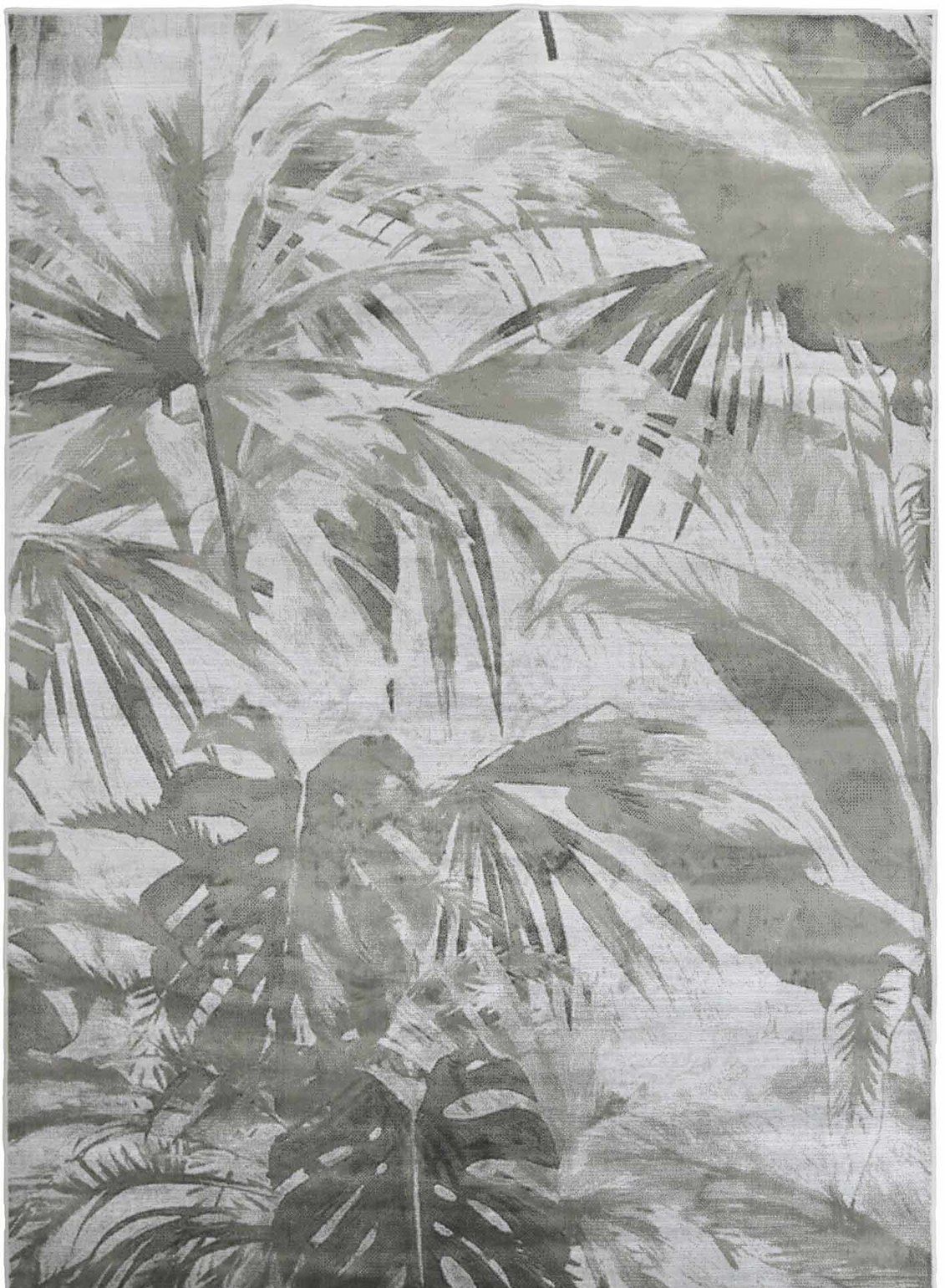 Konstsilkesmatta Tahiti Silver 160 x 230 cm