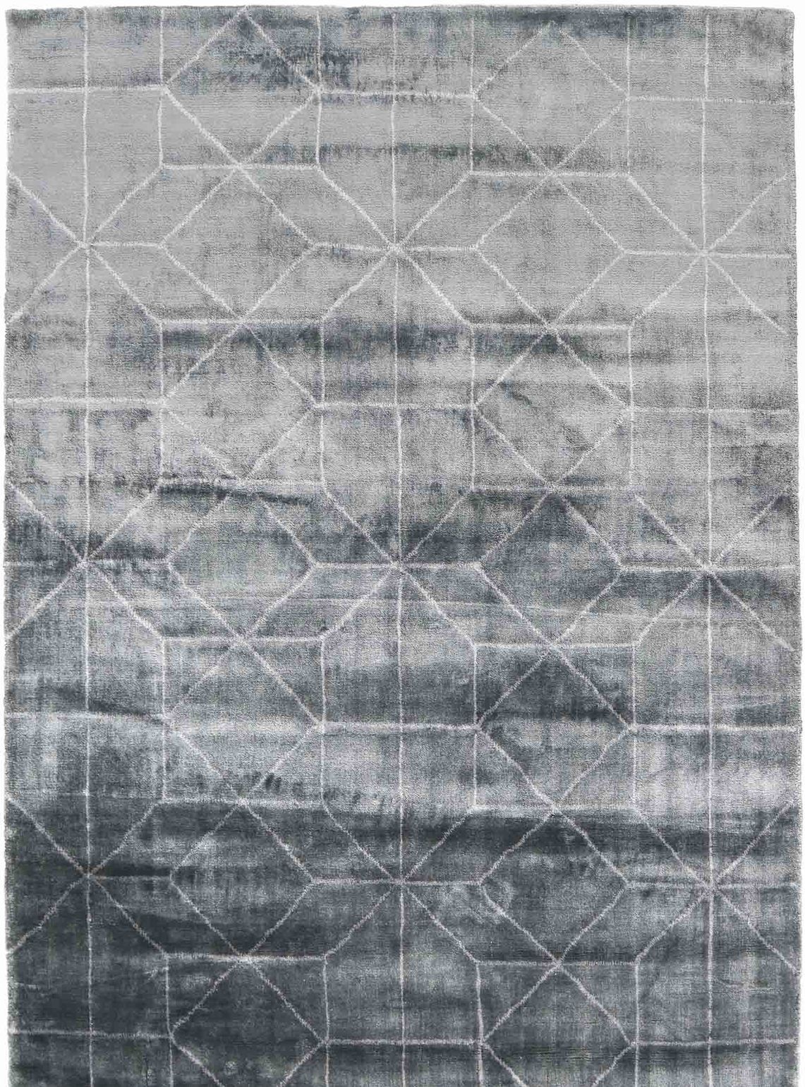Konstsilkesmatta Tribeca  Silver 160 x 230 cm