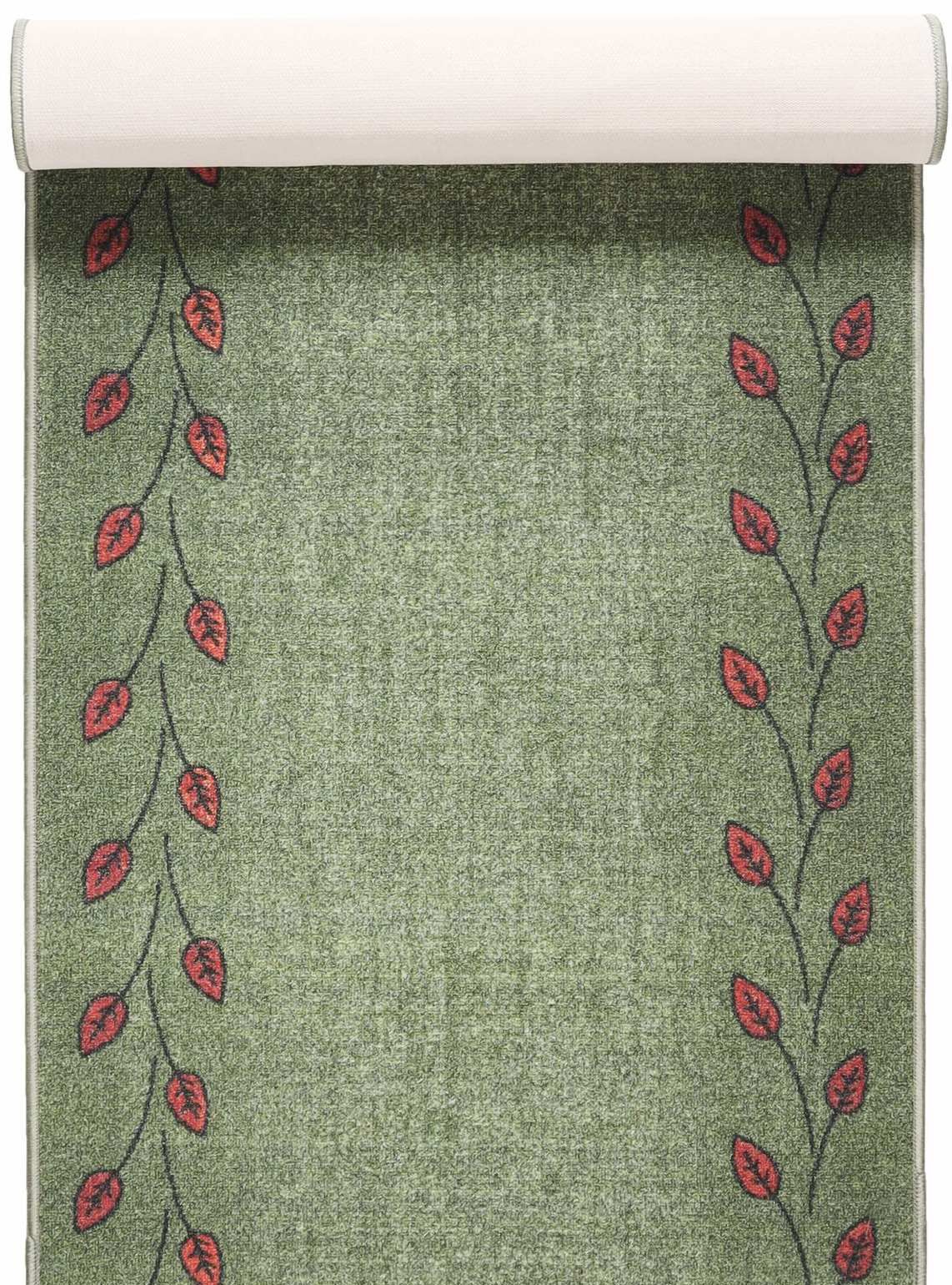 Gångmatta på metervara Leaf Grön 80 cm bredd metervara