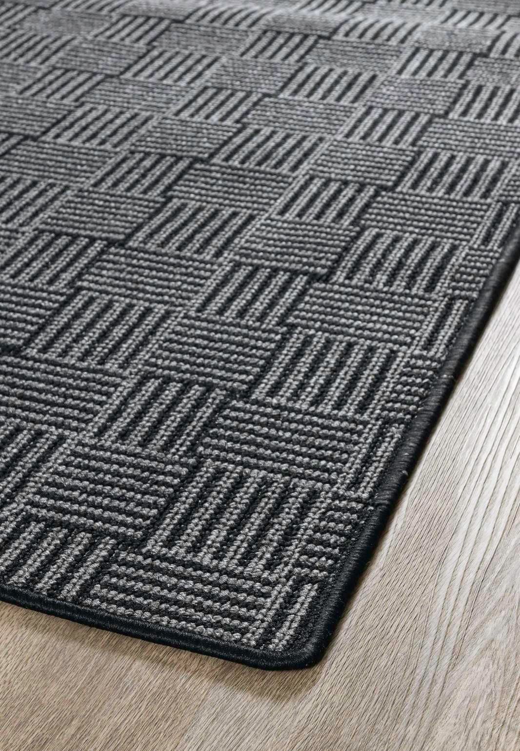 Gångmatta på metervara Novo Svart 80 cm bredd metervara